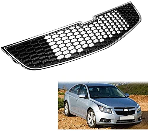 Rejilla de malla del parachoques delantero, adecuada para Chevrolet Cruze 2009-2014, piezas de modificación de la entrada de aire del radiador del parachoques superior, accesorios de estilo de coche