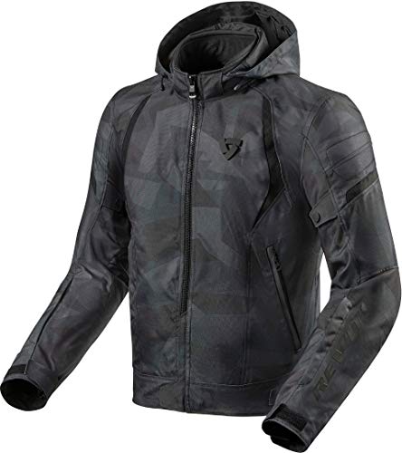 Revit Flare 2 - Chaqueta textil para moto, diseño de camuflaje oscuro, talla 3XL