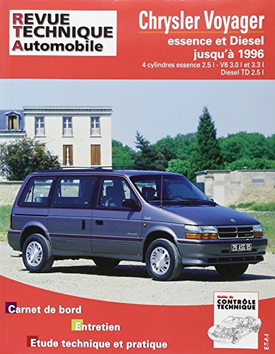 Revue technique Automobile N° 347.1 Chrysler Voyager Essence et diesel Jusqu'a 96