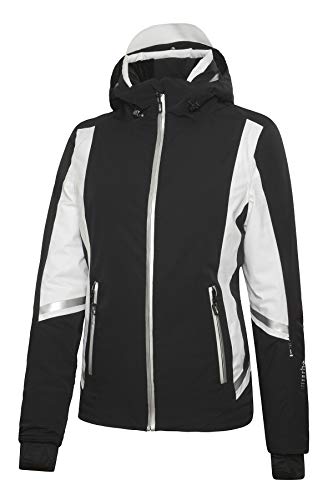 rh+ IND2852 989M Prima W - Chaqueta para Mujer, Color Negro/Blanco/Plata, Talla M