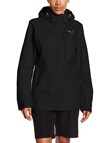 Salewa Fanes Gtx 2L W JKT, Chaqueta Impermeable, Mujer, Negro (Blackout), 48/42