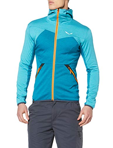 SALEWA Sudadera para Hombre Puez Melange Pl M FZ HDY, Hombre, Chaqueta, 00-0000027386, Malta Melange/8200., 56/3X