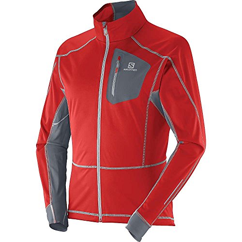 Salomon Chaqueta Equipe Soft-Shell para hombre - 363253, L, multicolor/fantasía (Matador X / Dark Cloud)