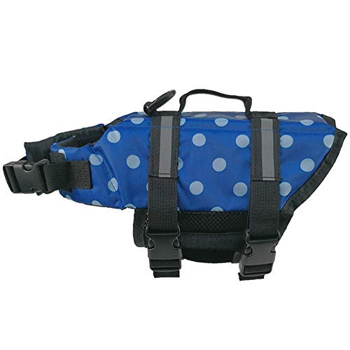 Salvavidas para perros Chaleco salvavidas Salvavidas Chaleco para perros Chaleco salvavidas autoinflable para mascota Azul