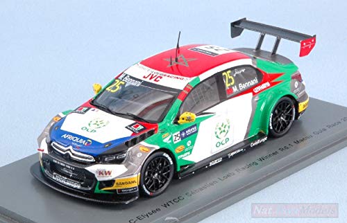 Spark Model Compatible con Citroen C-Elysee WTCC N.25 Winner Rd.1 Macau GUIA Race 2017 M.BENNANI DIECAST SA158