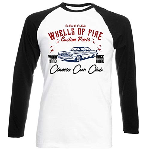 Teesandengines Chrysler Saratoga Hardtop Coupe 1960 Car Club go Fast or go Home Camiseta de Mangas Negra largas T-Shirt Size Xxxlarge