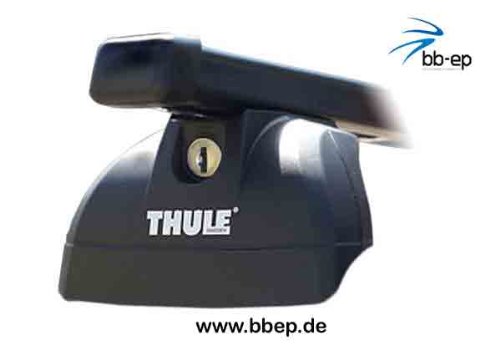 Thule Baca de acero 90433797 sistema completo con cerradura para Suzuki Grand Vitara con railing integrado – incluye 1 litro de limpiador de pantalla Kroon Oil.