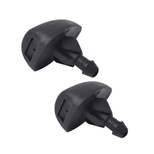 Topke 1 Par Negro Repalement plástico para Citroen Peugeot del Frente del Coche Windsheild limpiaparabrisas tobera de Lavado Jet 6438V8