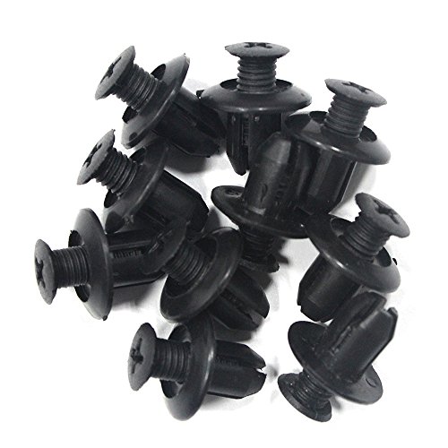 Tuqiang Coches Clips Remache de plastico Empuje Motor Guardabarros Sujetadores Clip de Retención 50 pcs