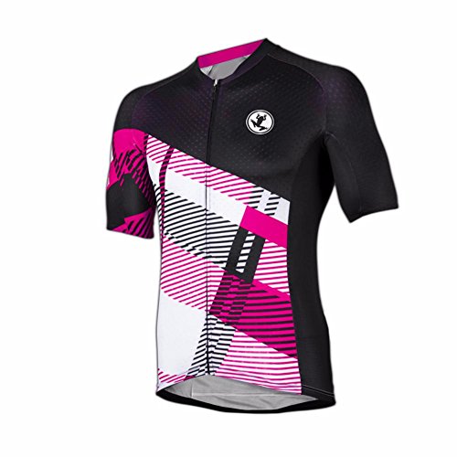 Uglyfrog #02 Designs Bike Wear Hombres Manga Corta Ciclismo Jersey Full Zip Humedad Wicking, Transpirable Running Tops - Bike Biking Shirt de Uglyfrog #02