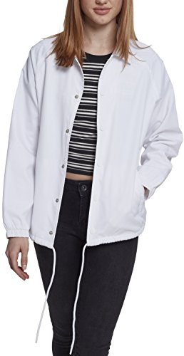 Urban Classics Ladies Coach Jacket Chaqueta, Blanco (White 00220), L para Mujer