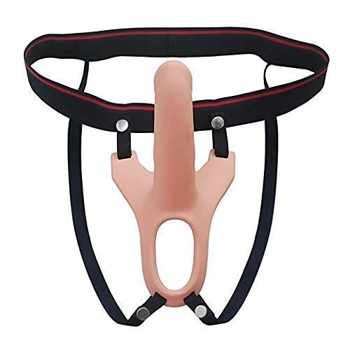 Uymyzk Principiante Hǒllǒw Strápǒn con cinturón for Hombre ẹ-XT-én-dér - Silicone Soft Pleasure Tọy