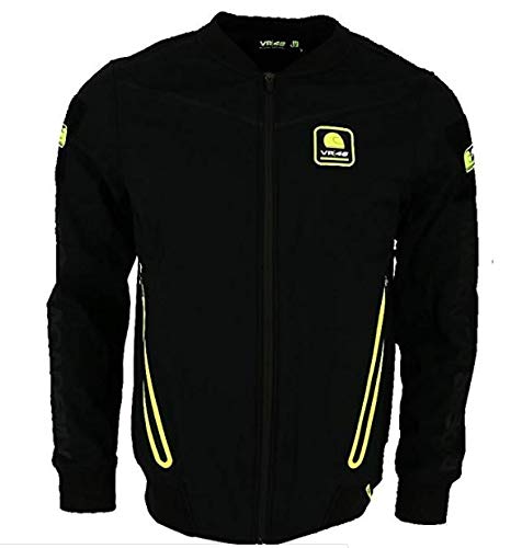 Valentino Rossi Chaqueta Acolchado Vr46 Riders Academy, XS Hombre, Negro