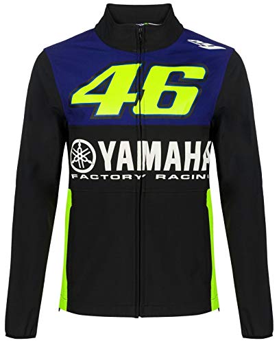 Valentino Rossi VR46 Yamaha Royal - Chaqueta de softshell para hombre, azul, small