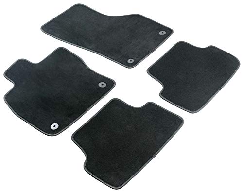 WALSER Premium Alfombras de coche Velour fieltro de la aguja compatible con Chrysler Sebring Cabrio Año de construcción 2003 - 03/2008