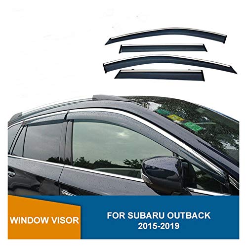 WRDD Ventanillas Viento y Lluvia para Subaru Outback 2015 2016 2017 2018 2019 2019 Ventana Lateral Deflector Smoke Sun Rain Deflector Visor Weather Shield Deflectores Aire