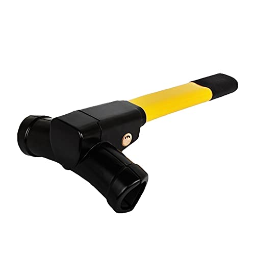 XJZHJXB Cerradura de Volante Compatible con la Cerradura de dirección de automóvil Opel Agila, 3 Colores en Forma de Volante en Forma de Volante inmovilizable para vehículos (Color : Yellow)