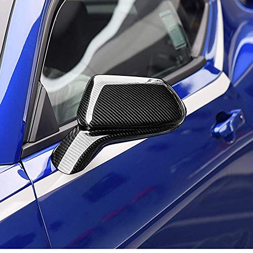 XTT Cubierta de Espejo para Chevrolet Camaro 2 Puertas 2016-2019 Complemento de Fibra de Carbono Real Tapas de Espejo retrovisor Lateral Exterior del Coche Carcasa Exterior