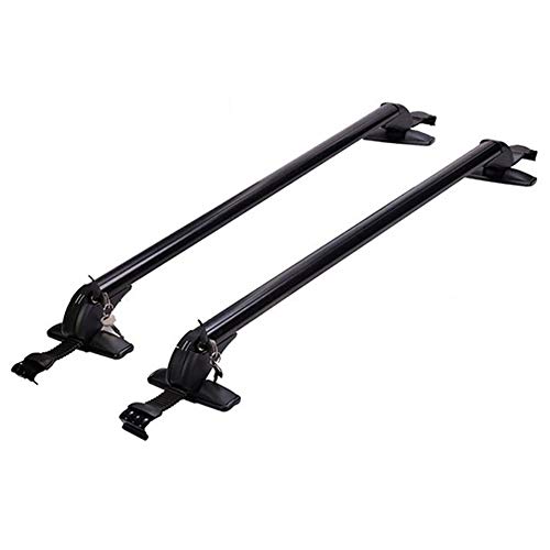 YIJIAREN 2 Piezas Aleación De Aluminio Rieles Cruzados para Opel Agila 2000-2014 Barra Transversal Portaequipajes Rack Bloqueable