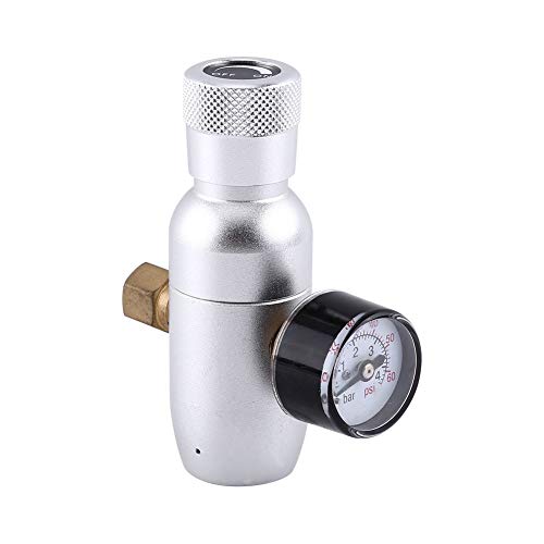 Yosoo Regulador CO2 Kit Cargador de 0-60 PSI Gas & Keg Desconectar para Proyecto de Homebrew Cerveza Soda kegerator 12/16 / 25g del Cilindro de CO2 (Size : 1#)