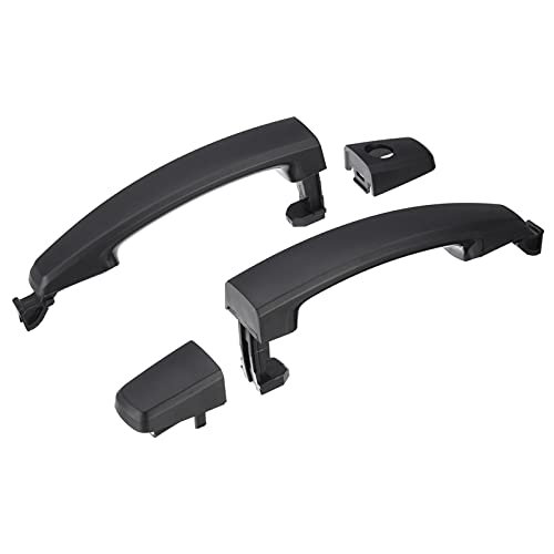 YYAN Cubiertas de Mango Exterior de la Puerta ABS Ajuste para Chevrolet Captiva Sport/Aveo/Fit para Saturno Vue 2007-2015 Glossy Black/Mate Black/Chrome (Color : 2 Pair MB)