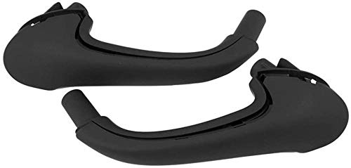 2X Negro Coche Delantero Izquierdo/Derecho Interior Interior Puerta Tirador Portador Cubre Manijas Ajuste para Mercedes/Ajuste para Benz W203 Clase C (Negro)