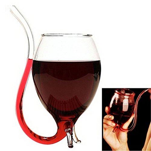 300ml Creative Vampire Filter Red Wine Glass, Clear Juice Cup, para Whisky, vino de Oporto Cocktail Sippers cristalería