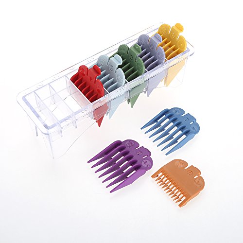 8pcs Clipper Guide Combs Diferentes tamaños de conjunto de herramientas para Barber Beard Hair Cut Haircut Accessories