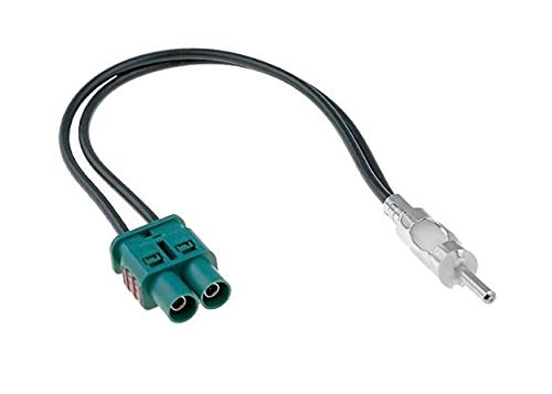 Adaptador de antena de radio, 2 conectores Fakra ISO DIN, para VW y Audi