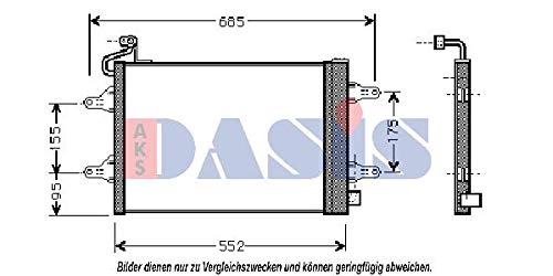 AKS Dasis 492000N Condensador, aire acondicionado