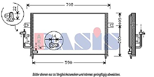 AKS Dasis 562110N Condensador, aire acondicionado