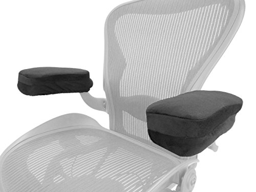 Arm-Eaz Cubierta de Apoyabrazos para Silla de Oficina y Silla de Juego, Cojin Protector con Espuma de Memoria para Reposabrazos Para la Comodidad del Codo