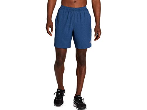 ASICS Men's 7In 2 in 1 Short Running Clothes, S, Grand Shark Heather