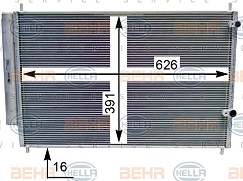 BEHR HELLA SERVICE 8FC 351 343-424 Condensador, aire acondicionado