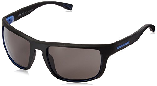 BOSS 0800/S 6C 859 Gafas de sol, Negro (Soft Black/Grey Pz Oleopho), 58 para Hombre