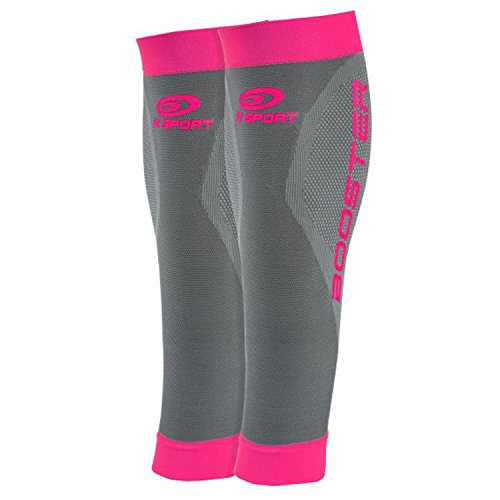 BV Sport Booster - Pernera de compresión, color gris y rosa gris Talla:M+