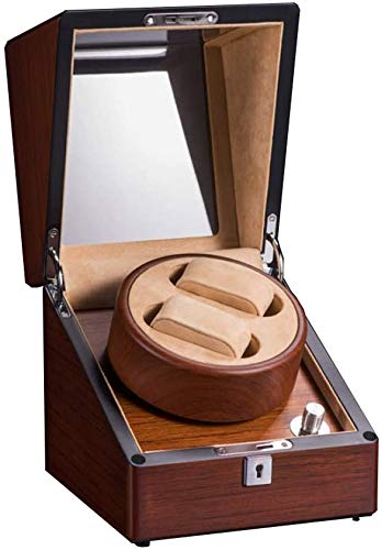 Cajas Giratorias para Relojes Watch Winder 2 Relojes Eje, Dirección Caja De Reloj Automático De La Rotación De 5 Velocidades Caja De Reloj Watch Winder mwsoz