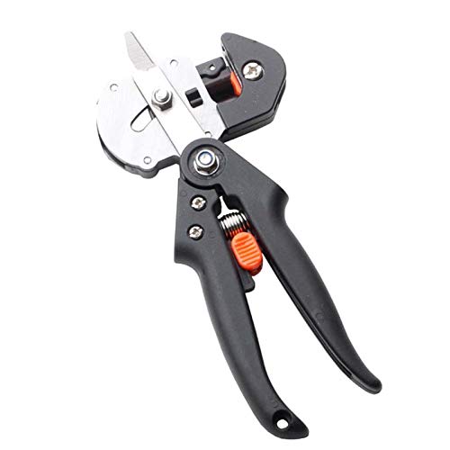 CCCMS Bypass Secateurs Menos esfuerzos de cepa Mango rotativo Garden Mano Pruner Protección Dedo Protección Dedo Guardia Pan Pesado Podar Herramienta de jardinería