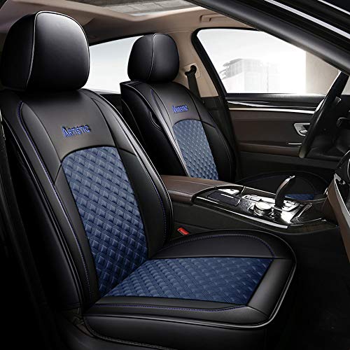 Chemu Fundas de asiento de piel para Dacia Duster Sandero Stepway 2 Lodgy Logan Dokker 2 (azul)