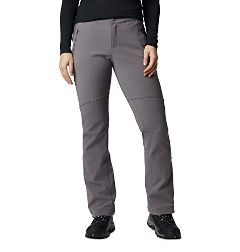 Columbia Back Beauty Passo Alto Pantalones térmicos de Senderismo para Mujer, Gris (City Grey), 14/L