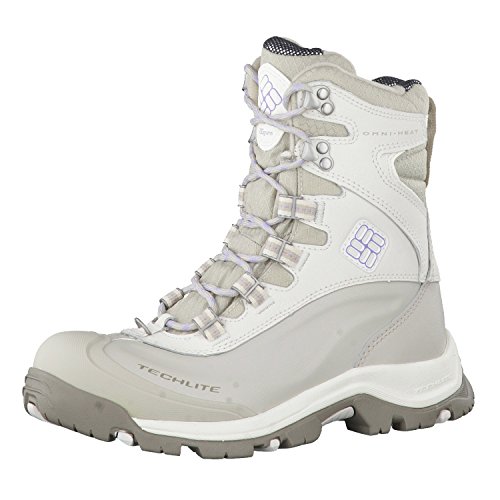 Columbia Bugaboot Plus III Omni-Heat Botas altas de invierno para mujer, Blanco Sea Salt Twilight, 36 EU