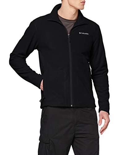 Columbia Fast Trek Light Full Zip Fleece Forro Polar con Cremallera, Aislamiento térmico sintético Hi-Loft, Hombre, Black, XXL