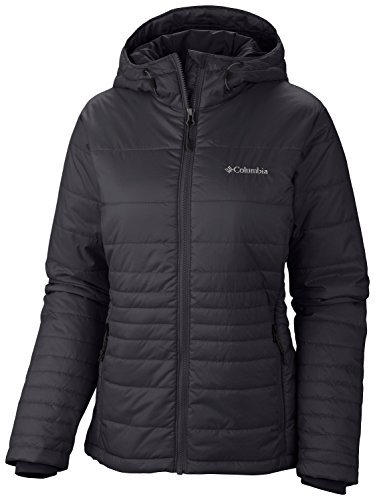 Columbia Jacke Go To Hooded Jacket Chaqueta de esquí, Mujer, Negro (Black), L