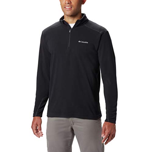 Columbia Klamath Range II Half Zip Suéter, Negro, 6X para Hombre