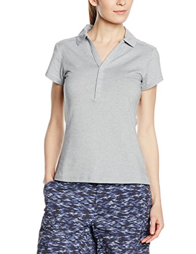 Columbia Shadow Time Polo - Camiseta para mujer, color gris, talla XS