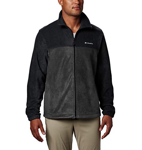 Columbia Steens Mountain Full Zip 2.0, Forro polar, para hombre para hombre, Negro, Gris (Black, Grill), XXL