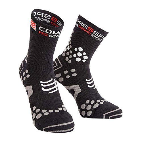 COMPRESSPORT Compress Port proracing Socks V 2.1 Invierno Run Black. Nuevo, Soporte tamaño: 35 – 38 (T1)