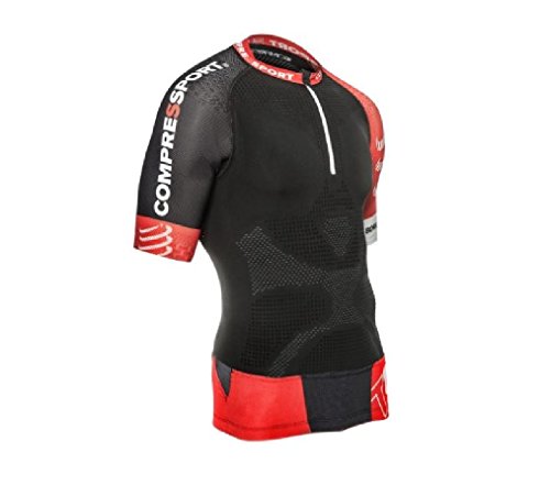 COMPRESSPORT Trail Run - Camiseta Unisex, Color Negro, Talla S