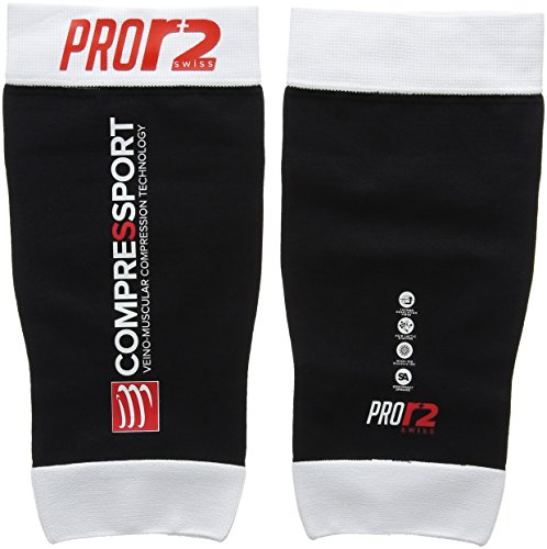 COMPRESSPORT Wadensleeves Pro Racing Calf R2 Swiss Pantorrillera, Unisex, Negro, 1