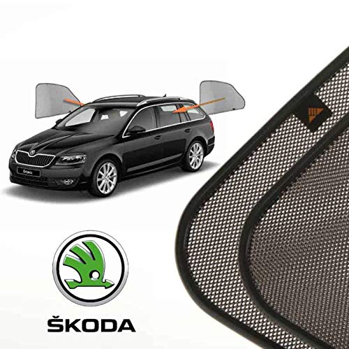 Cortinillas Parasoles Coche Laterales Traseras a Medida para Skoda Octavia (3) (A7) (2013-presente) Familiar